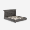 Letto matrimoniale Chesterfield 160x190cm in similpelle Chur Caratteristiche