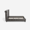 Letto matrimoniale Chesterfield 160x190cm in similpelle Chur Prezzo