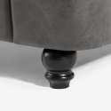 Letto matrimoniale Chesterfield 160x190cm in similpelle Chur 