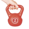 Kettlebell 3 Kg antiscivolo esercizi rafforzamento muscolare Makro Offerta