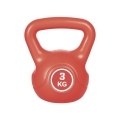Kettlebell 3 Kg antiscivolo esercizi rafforzamento muscolare Makro Promozione
