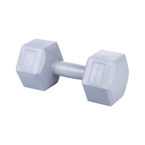 Manubrio 5 Kg esagonale antirotolamento per palestra Dynaro Promozione