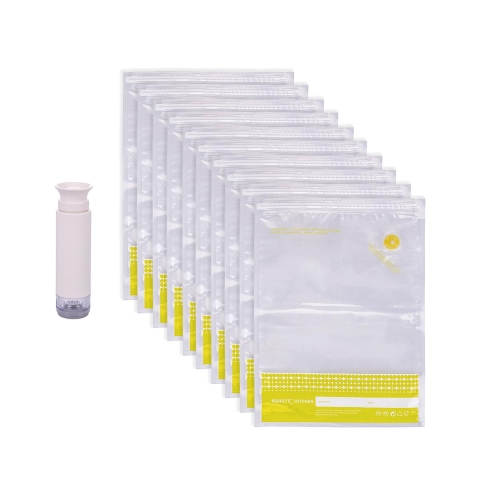 Kit sottovuoto con pompa manuale + 10 sacchetti riutilizzabili Nurea Promozione