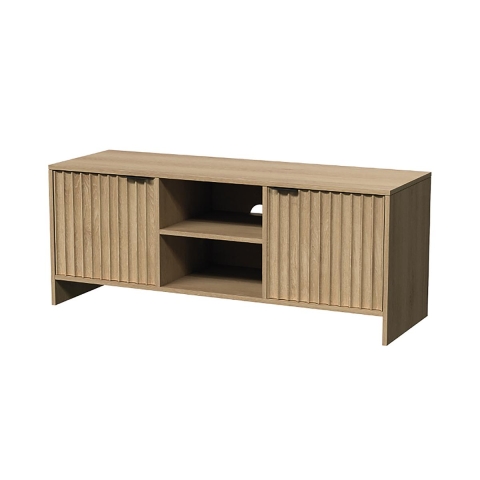 Mobile porta TV in legno 2 ante 2 ripiani 140x39,5x49cm Talua Promozione