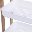Mobile scaffale 3 ripiani in legno e plastica 35x20,5x45cm Senia Saldi