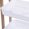 Mobile scaffale 3 ripiani in legno e plastica 35x20,5x45cm Senia Saldi
