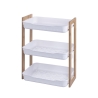 Mobile scaffale 3 ripiani in legno e plastica 35x20,5x45cm Senia Promozione