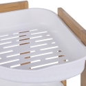 Mensola angolare per doccia in legno 2 ripiani plastica 23x23x27cm Aliva Offerta