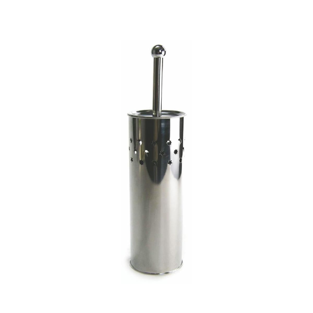 Portascopino per bagno WC in acciaio inox Yurek