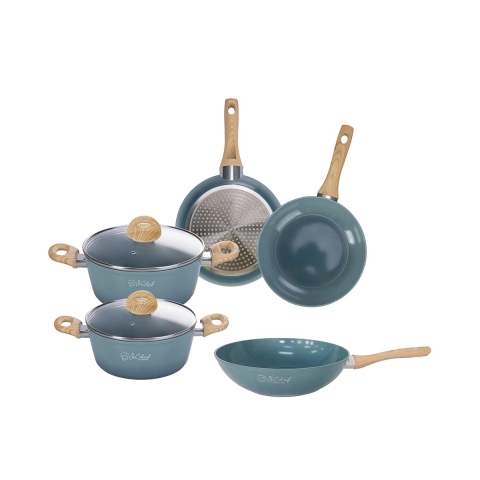 Batteria pentole 7 pezzi per induzione in ceramica antiaderente Boracay Promozione