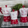 Caffettiera moka tradizionale 1 tazza in alluminio decorata Cuore Offerta