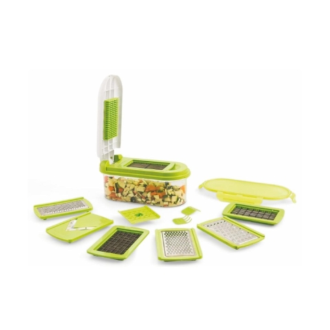 Affettatutto da cucina 8 in 1 con 12 accessori Dicer Chef Promozione