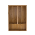 Portaposate da cassetto in legno 5 scomparti 35,5x25,5x5cm Kavira Vendita