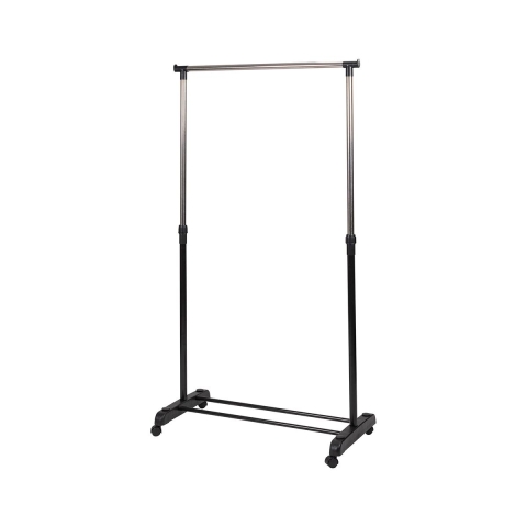 Appendiabiti in metallo con ruote 2 aste porta scarpe 88x42,5cm Zulea Promozione