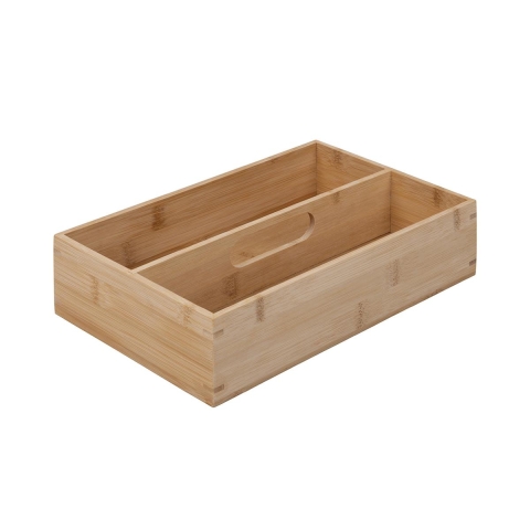 Portaposate da cassetto in legno di bambù 28x18x7cm Samia Promozione