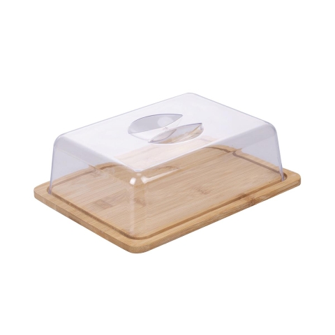 Tagliere formaggi in legno con coperchio 24,2x18,8x7,5 cm Savia Promozione