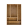 Portaposate da cassetto 6 scomparti in legno 43,2x30,5x5cm Viora Vendita