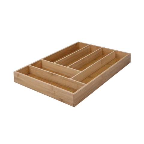 Portaposate da cassetto 6 scomparti in legno 43,2x30,5x5cm Viora Promozione