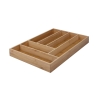 Portaposate da cassetto 6 scomparti in legno 43,2x30,5x5cm Viora Promozione