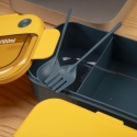 Contenitore porta pranzo lunch box ermetico con doppio scomparto Onera Stock