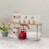Organizer divisorio pieghevole da cucina in legno 47x18,5x22cm Kurnek Vendita