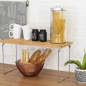 Organizer divisorio pieghevole da cucina in legno 47x18,5x22cm Kurnek Catalogo