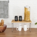 Mensola divisorio pieghevole da cucina in legno 31x18,4x15,5cm Mareka Misure