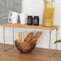 Organizer divisorio pieghevole da cucina in legno 47x18,5x22cm Kurnek Scelta