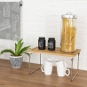 Organizer divisorio pieghevole da cucina in legno 47x18,5x22cm Kurnek Prezzo