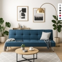 Divano letto in tessuto con porta USB e gambe in metallo design Astralis Promozione