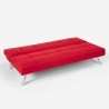 Divano letto in tessuto con porta USB e gambe in metallo design Astralis 