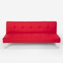Divano letto in tessuto con porta USB e gambe in metallo design Astralis 