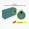 Divano letto in tessuto con porta USB e gambe in metallo design Astralis 