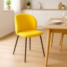 Sedia imbottita elegante in tessuto per cucina e sala da pranzo Kasva Vendita