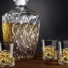 Set bottiglia in vetro per liquore + 6 bicchieri Diamante Vendita