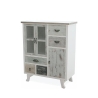 Mobiletto in legno shabby chic con 5 cassetti 3 ante Decapé Promozione