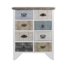 Mobile cassettiera shabby chic in legno 8 cassetti 65x37x81cm Sardinia Vendita