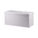 Panca contenitore multiuso bianco 78x38x38 cm Morva Promozione