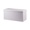 Panca contenitore multiuso bianco 78x38x38 cm Morva Promozione