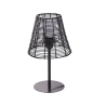 Lampada da tavolo scrivania effetto rattan Sayura Stock