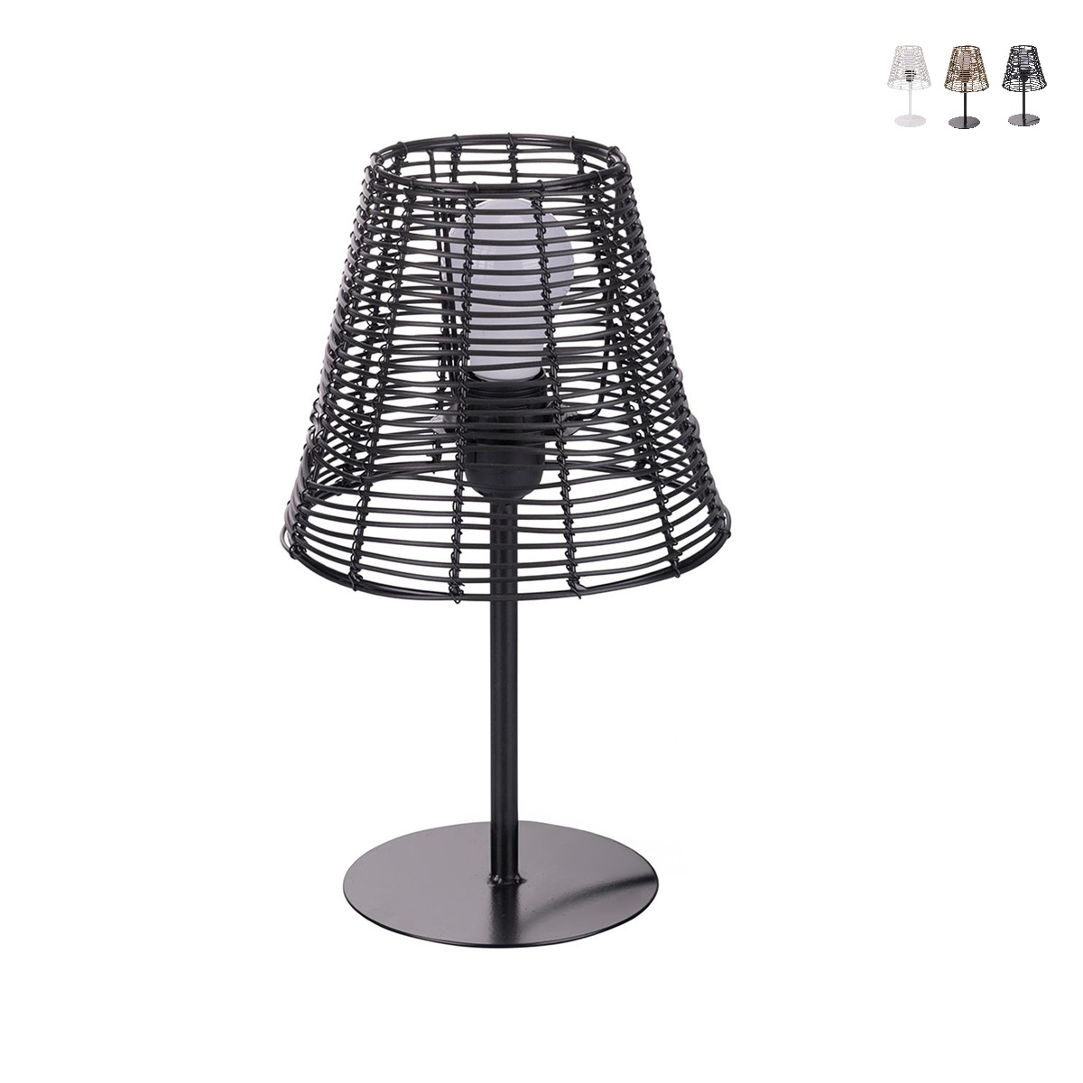 Lampada da tavolo scrivania effetto rattan Sayura Promozione Lampada da tavolo scrivania effetto rattan Sayura Promozione