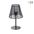Lampada da tavolo scrivania effetto rattan Sayura Promozione