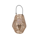 Lampada lanterna a sospensione effetto rattan Birkut Sconti