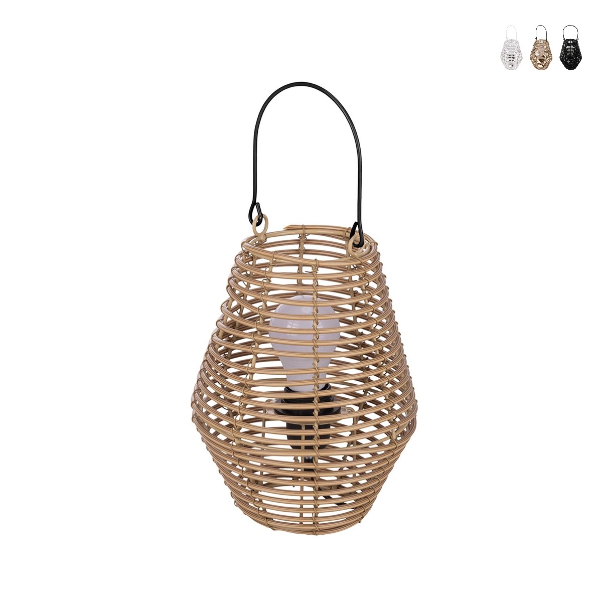 Lampada lanterna a sospensione effetto rattan Birkut Promozione Lampada lanterna a sospensione effetto rattan Birkut Promozione