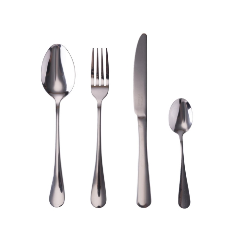 Set 16/24 posate in acciaio inox silver lucido Inglese Promozione