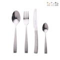 Set 24 posate da tavola acciaio inox impugnatura effetto martellato Bali Promozione