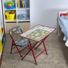 Tavolo e sedia per bambini richiudibile e salvaspazio Baska Vendita