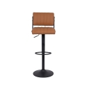 Set 2 sgabelli cucina bar girevoli in similpelle stile industriale Teyama Vendita