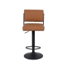 Set 2 sgabelli cucina bar girevoli in similpelle stile industriale Teyama Sconti