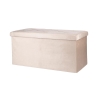 Panca contenitore multiuso effetto velluto 76x37,5x38cm Makino 
